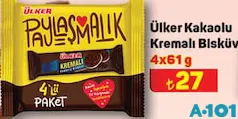 ÜLKER KREMALI KAKAOLU BİSKÜVİ 4X61 GR